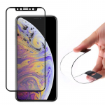 GoodBuy Flexible 9H visi&scaron;kai uždengtas rėmeliu Apple iPhone 12 | 12 Pro juodas