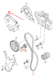 VAG AUDI A1 MK1 vir&scaron;utinio paskirstymo diržo dangtelio apsauga 06F109124 GENUINE