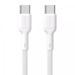 Dudao L9C 65W USB-C – USB-C 2m kabelis – baltos spalvos