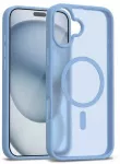 Dėklas Crong Hybrid Matte Magnetic - MagSafe iPhone 17 Case (Mėlyna)