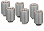 Thermal Grizzly DeltaMate Extender Fitting - MF28, matt nickel, pack of 6