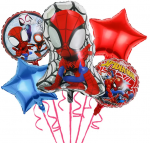 Folinių Balionų Rinkinys Žmogus Voras 5 vnt Spider Man ( AYD230510-11 )