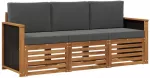 Sofa Sofų komplektai 3 vnt. Kietos akacijos mediena