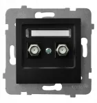 Ospel antenos lizdas Ospel As GPA-2GF/m/33 F tipo dvigubas juodas metalinis