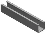 Usorteret Van der Valk &ndash; aliumininis trapecinis profilis L=280mm 120-200mm + EPDM
