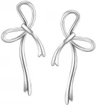 Sidabriniai auskarai Ribbon