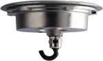 9x2W LED įleidžiamas į grindinį &scaron;viestuvas CROWN, plieno sp., RGB, dimeriuojamas, IP68