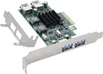 StarTech InLine&reg; USB 3.2 Gen.1 PCIE sąsajos valdiklio kortelė, 4 prievadų, vidinė/i&scaron;orinė