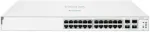 &Scaron;akotuvas HPE Aruba Networking Instant komutatorius 24 prievadų Gigabit CL4 PoE 4 prievadų SFP+ 370 W 1930 valdomas L2/L3/L4 Gigabit Ethernet (10/100/1000) PoE palaikymas 1U Baltas