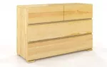 Skandica Medinė komoda Vestre 4 - pu&scaron;ies mediena - natūrali - 5902273653974