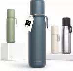 LARS NYS&Oslash;M termogertuvė 1000 ml su puodeliu ir ne&scaron;iojimo dirželiu LNE-6-STOBLU