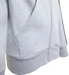 Vaiki&scaron;kas džemperis su gobtuvu ir užtrauktuku adidas Essentials, &scaron;viesiai pilkas