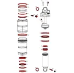 Amortizatoriaus remonto komplektas RockShox Full