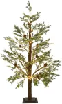 Beliani LED sodo dekoracija LAUGARAS, 150 cm, eglutė, žalia
