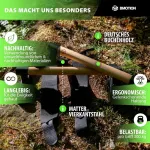 M&uuml;ller & Blum Premium žemos paraletės i&scaron; medžio, tvarūs ir neslystantys atsispaudimų laikikliai, idealūs atsispaudimams ir stovėjimui ant rankų, atsispaudimų strypas naudojimui patalpose ir lauke, kalistenikos įranga
