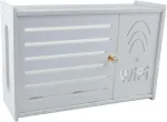 Zywuoy wifi dėžutė, belaidžio wifi mar&scaron;rutizatoriaus lentyna, svetainės sieninė dėžutė, sienų dekoracija, dekoratyvinė dėžutė, plaukiojančios lentynos, televizoriaus priedėlio lentyna svetainei, miegamajam, butui (tipas e)