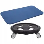 Fitness slaidų rinkinys, diskai pilvo treniruotėms su kelių pagalvėle