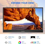 Wstirhy ne&scaron;iojamas jutiklinis monitorius Usb C 14 colių 1920 x 1080p Ips jutiklinis ekranas su garsiakalbiais, Hdmi, Type-c kelioninis i&scaron;orinis monitorius, skirtas Pc ne&scaron;iojamam kompiuteriui XBOX Ps4/5 Switch
