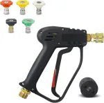4000psi slėgio plovimo pistoletas su m22 14 mm žarnos jungtimi, nilfisk greita jungtis, slėgio plovimo pistoletas, automobilio plovimo pistoletas, panelinis pistoletas automobilių plovimo sistemai, valymo įrankis