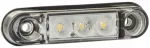 Led balta priekinė gabaritinė lempa 12/24v