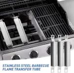 Mizikuu 3 dalių dujinio grilio atsarginės dalys, universalus kryžminis degiklis, reguliuojamas dujinio grilio kryžminis vamzdis, dujinio grilio kryžminis degiklis, bbq liepsnos tiltas, skirtas Centro, Charbroil