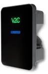V2C Trydan krovimo stotelė 22kW su ekranu, 3 fazių, Type 2 ki&scaron;tukas, dinaminis balansavimas