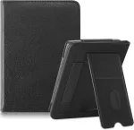 Topcase dėklas, skirtas Kobo Clara Colour / Bw / Clara 2e 2022 / Tolino Shine 4 su stovu ir rie&scaron;o dirželiu, 6 colių e. skaityklė su automatinio užmigdymo/pabudimo funkcija (juodas)