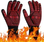 Rank&scaron;luostis Flintronic virtuvinės pir&scaron;tinės griliui Bbq orkaitės pir&scaron;tinės 800&deg;c 2vnt