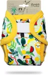Petit lulu dydžio 1 pul kelnaitės (2&ndash;6kg) velcro naujagimių sauskelnių kelnaitės kūdikių sauskelnių kelnės plaunamos ir neper&scaron;lampamos medžiaginės sauskelnės naujagimiams pagamintos es (chilling sloth)
