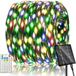 400 Led saulės energija veikiančios lauko dekoratyvinės lemputės, 19 režimų kalėdinis ap&scaron;vietimas lauke, Ip65 vandeniui atsparios Led lauko dekoratyvinės lemputės, kalėdinis ap&scaron;vietimas lauke balkonui, sodui, kalėdų eglutei, vakarėliui