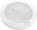 Dream Lighting Led lubinis &scaron;viestuvas, reguliuojamas, 12 V, skirtas kemperiui, nameliui ant ratų, valčiai, vidaus lubinis &scaron;viestuvas plok&scaron;čias su atminties funkcija Ip44 12,7 cm, &scaron;ilta balta spalva