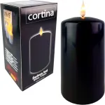Dekoratyvinė žvakė Cortina 7/20/wax Elektrinis Led žvakidė fi7 Juoda 16cm
