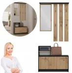 Garderoba Vera antracito spalvos Artisan &ndash; moderni ir talpi spintelė drabužiams