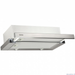 Gartraukis Eleyus Hood TLS L 14 150 50 IS (Storm 700 50 IS LED) Telescopic, Energy efficiency class E, Plotis 50 cm, 350 m&sup3;/h, Mechanical control, LED, Inox