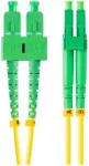 LANBERG &scaron;viesolaidinis patchcord SM SC/APC-LC/APC dvipusis 2m LSZH g657a1 3.0mm geltonas