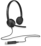 Ausinės Logitech H340 USB (981-000475), juodos