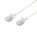 DELTACO U / FTP Cat6a pleistras, plonas, 3,8 mm skersmens, 1,5 m, baltas