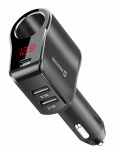 Swissten automobilinis įkroviklis 1x USB-C PD / 2x USB-A / CL / LED