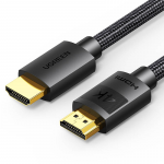 Kabelis HDMI-HDMI ki&scaron;tukai 10m (HDMI 1.4 4K@30Hz) juodas su &scaron;arvu HD119 UGREEN