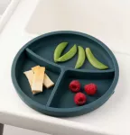 ECO RASCALS Kvapieji dervų ekstraktai (rezinoidai) Thre-way silikono TEAL puodelis su vieno dydžio siurbimo puodelis