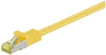Goobay RJ45 tinklo laidas CAT 6A S/FTP (PiMF), 500 MHz, su CAT 7 neapdorotu kabeliu, geltonas, 2m, 2 m, Cat7, S/FTP (S-STP), RJ-45, RJ-45, Geltonas