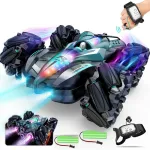 R MAX RC automobilis, valdomas nuotolinio valdymo pultu ir rankų gestais su automati&scaron;kai paleidžiamais dūmais, garais