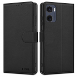Tech-Protect piniginės dėklas, skirtas Motorola Moto G05 / E15 - Matinis Juodas