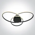 60W LED lubinis &scaron;viestuvas, juodas, 3000K, dimeriuojamas, 63154D/B/W