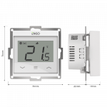Engo Controls Engo E55 Wifi laidinis termostatas 230V baltas 55x55