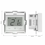 Engo Controls Engo E55 Wifi laidinis termostatas 230V baltas 55x55