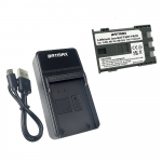 Canon NB-2LH akumuliatorius 1100 mAh + greitasis LED pakrovėjas