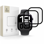 &bdquo;Tech-Protect Glass Flex+ Hybrid Glass&ldquo; 2 vnt. apsauginių stikliukų pakuotė &bdquo;Apple Watch 10&ldquo; (46 mm) &ndash; Juodas