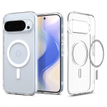 &bdquo;Spigen Ultra Hybrid Mag MagSafe&ldquo; dėklas, skirtas &bdquo;Google Pixel 10 / 10 Pro&ldquo; &ndash; skaidrus ir baltas
