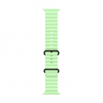 &bdquo;Apple&ldquo; 49 mm neoninis &bdquo;Žalias&ldquo; vandenyno spalvos apyrankė &ndash; natūralaus titano apdaila